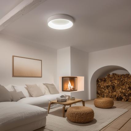 Brilagi - Luminária de teto LED dimerizável FALCON LED/80W/230V 3000–6500K Ø 60 cm branca + comando remoto