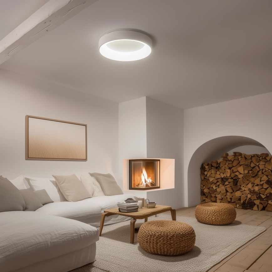 Brilagi - Luminária de teto LED dimerizável FALCON LED/80W/230V 3000–6500K Ø 60 cm branca + comando remoto