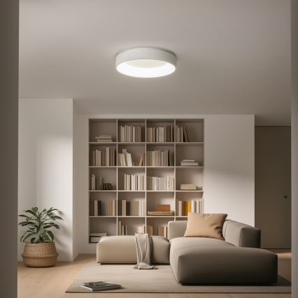 Brilagi - Luminária de teto LED dimerizável FALCON LED/80W/230V 3000–6500K Ø 60 cm branca + comando remoto