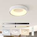 Brilagi - Luminária de teto LED dimerizável FALCON MODERN LED/30W/230V 3000-6000K 40 cm branca + controlo remoto