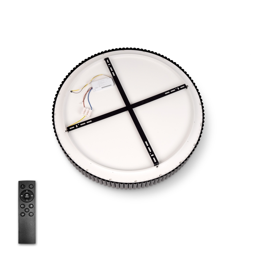 Brilagi - Luminária de teto LED dimerizável FALCON MODERN LED/30W/230V 3000-6500K Ø 40 cm preta + controlo remoto