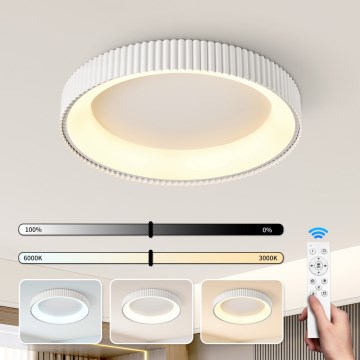 Brilagi - Luminária de teto LED dimerizável FALCON MODERN LED/54W/230V 3000-6000K 60 cm branca + controlo remoto