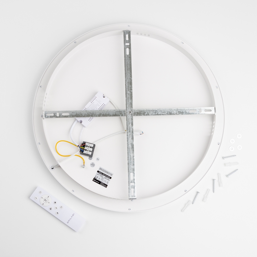 Brilagi - Candeeiro de tecto LED dimerizável FALCON SLIM LED/42W/230V 3000–6500K Ø 50 cm branco + comando remoto