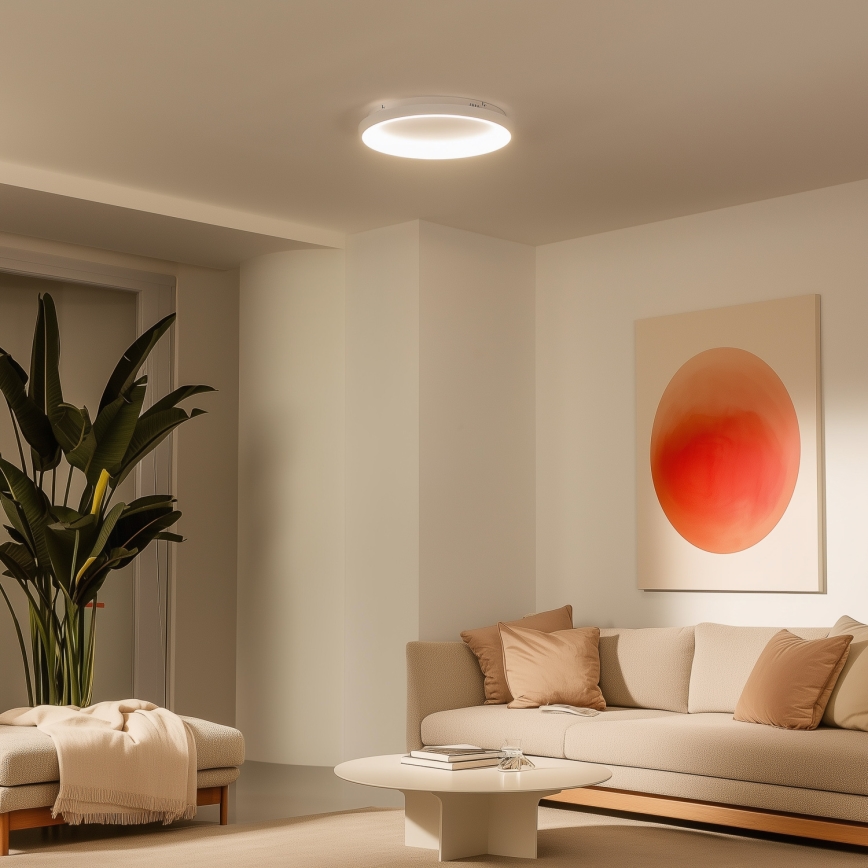 Brilagi - Plafon LED dimerizável FALCON SLIM LED/42W/230V 3000-6500K Ø 50 cm branco + controlo remoto