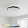 Brilagi - Luminária de Teto LED Dimerizável FLARE LED/48W/230V 3000-6000K 39,5x45 cm branco/preto + controlo remoto