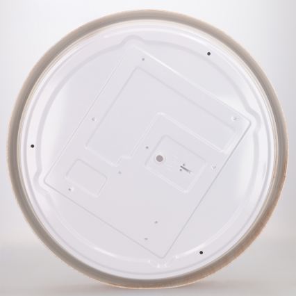 Brilagi - Candeeiro de teto LED dimerizável FLOCO LED/48W/230V Ø 40 cm acabamento em madeira/branco + comando remoto