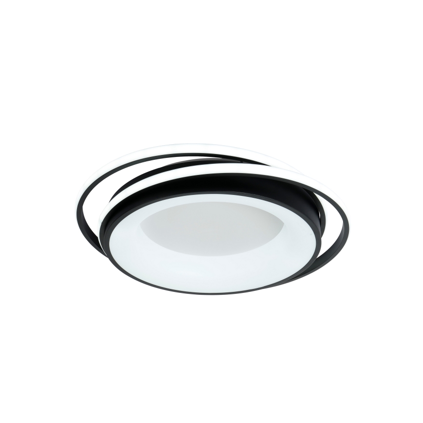 Brilagi - Candeeiro de tecto LED regulável IRIS LED/84W/230V 3000-6000K 47x51 cm preto + controlo remoto