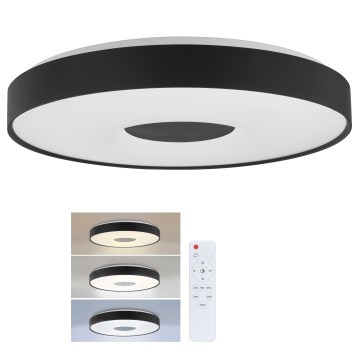 Brilagi - Luminária de teto LED dimerizável JAMIS LED/48W/230V 3000-6500K Ø 39 cm preta + + com comando remoto