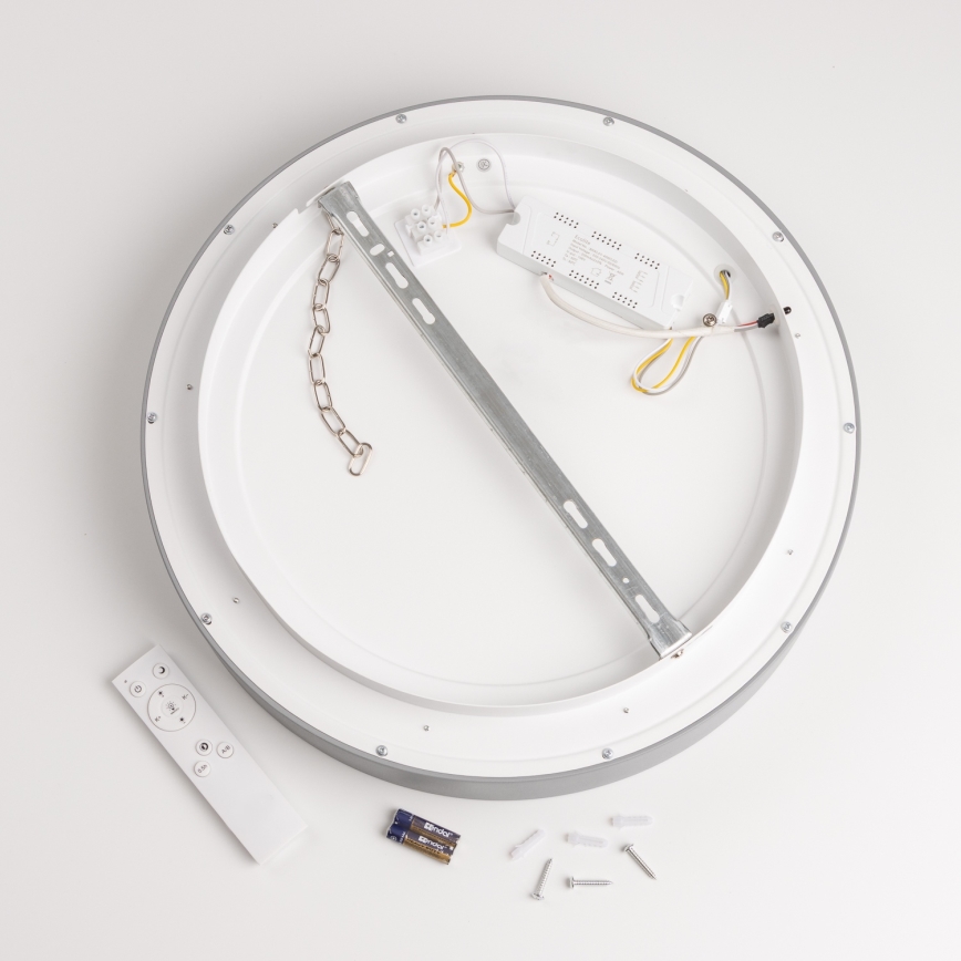 Brilagi - Candeeiro de tecto LED regulável FALCON LED/40W/230V 3000-6500K Ø 45 cm cinzento + comando remoto