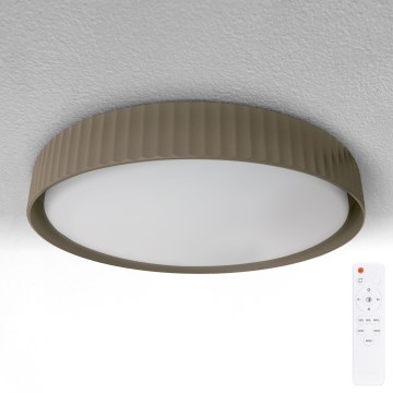 Brilagi - Luminária de teto LED dimerizável LUCIA LED/48W/230V 3000-6500K diâmetro 41 cm taupe + controlo remoto