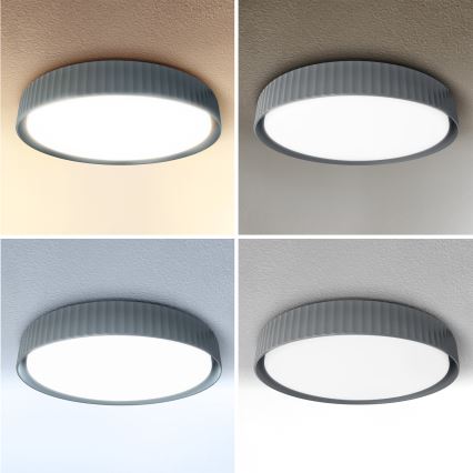 Brilagi - Candeeiro de tecto LED dimerizável LUCIA LED/48W/230V 3000-6500K Ø 41 cm cinzento + comando à distância