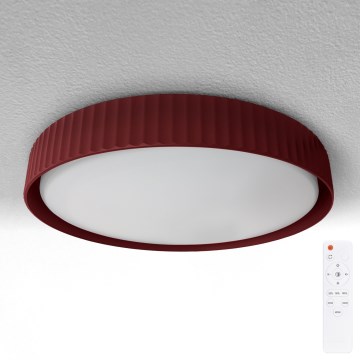 Brilagi - Luminária de teto LED dimerizável LUCIA LED/60W/230V 3000-6500K Ø 59 cm vermelha + controlo remoto