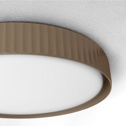 Brilagi - Candeeiro de teto LED regulável LUCIA LED/60W/230V 3000-6500K Ø 59 cm castanho + controlo remoto
