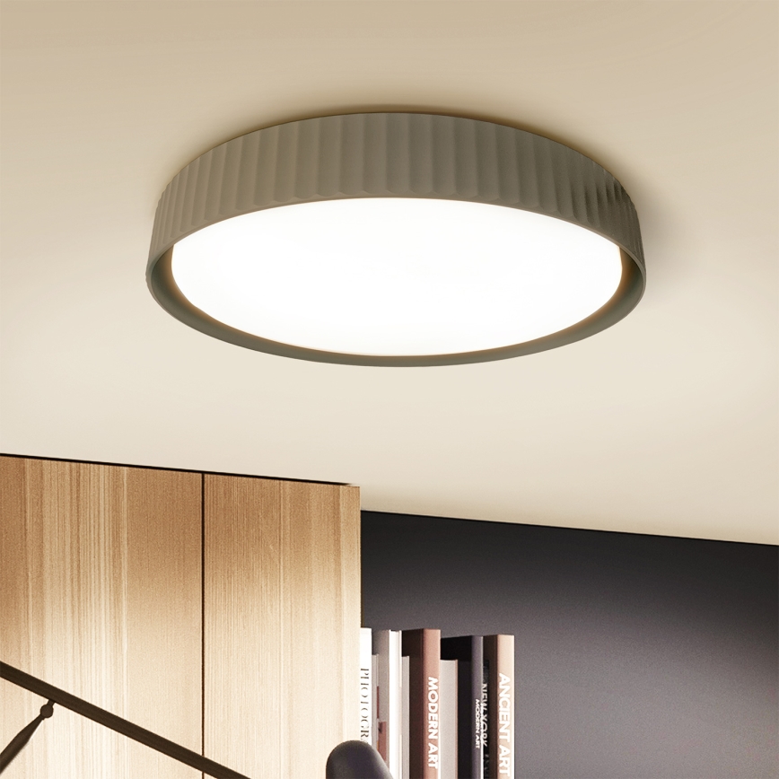 Brilagi - Candeeiro de teto LED dimerizável LUCIA LED/60W/230V 3000-6500K Ø 59 cm taupe + controlo remoto