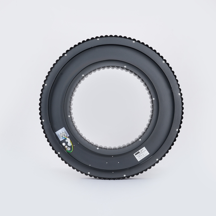 Brilagi - Candeeiro de Teto LED Regulável LUMIX LED/48W/230V 3000-6000K preto, diâmetro 50 cm + comando remoto