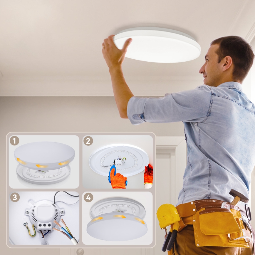 Brilagi - Luminária de teto LED dimerizável MILKY WAY LED/36W/230V 3000-6500K Ø 48 cm + controlo remoto