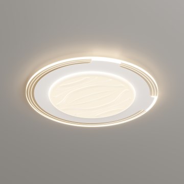 Brilagi - Luminária de teto LED dimerizável ORELIS LED/80W/230V 3000-6000K diâmetro 50 cm + controle remoto