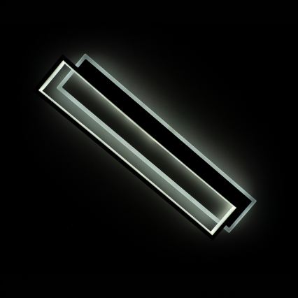 BRILAGI - Luminária de teto LED dimerizável OUTLINE LED/66W/230V 3000-6000K 15x60 cm branco/preto + controlo remoto