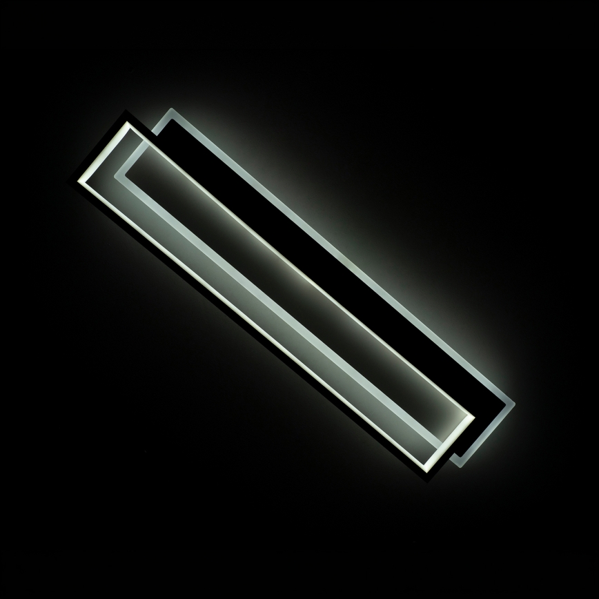 BRILAGI - Luminária de teto LED dimerizável OUTLINE LED/66W/230V 3000-6000K 15x60 cm branco/preto + controlo remoto