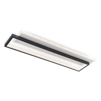 BRILAGI - Luminária de teto LED dimerizável OUTLINE LED/66W/230V 3000-6000K 15x60 cm branco/preto + controlo remoto