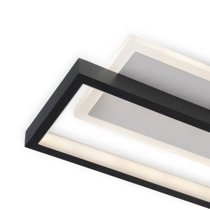BRILAGI - Luminária de teto LED dimerizável OUTLINE LED/66W/230V 3000-6000K 15x60 cm branco/preto + controlo remoto