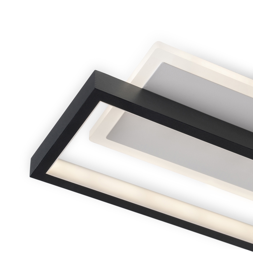 BRILAGI - Luminária de teto LED dimerizável OUTLINE LED/66W/230V 3000-6000K 15x60 cm branco/preto + controlo remoto