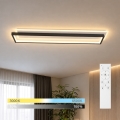 BRILAGI - Luminária de teto LED dimerizável OUTLINE LED/66W/230V 3000-6000K 15x60 cm branco/preto + controlo remoto
