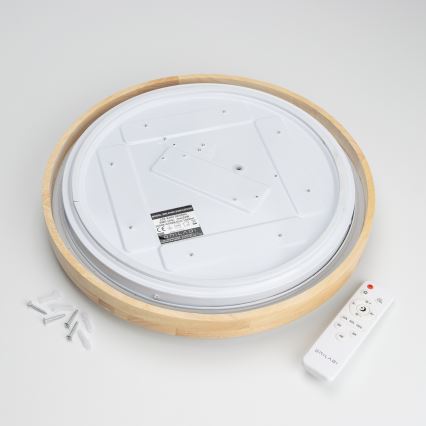 Brilagi - Luminária de teto LED dimerizável PINE LED/24W/230V diâmetro 42 cm 3000-6500K + comando remoto