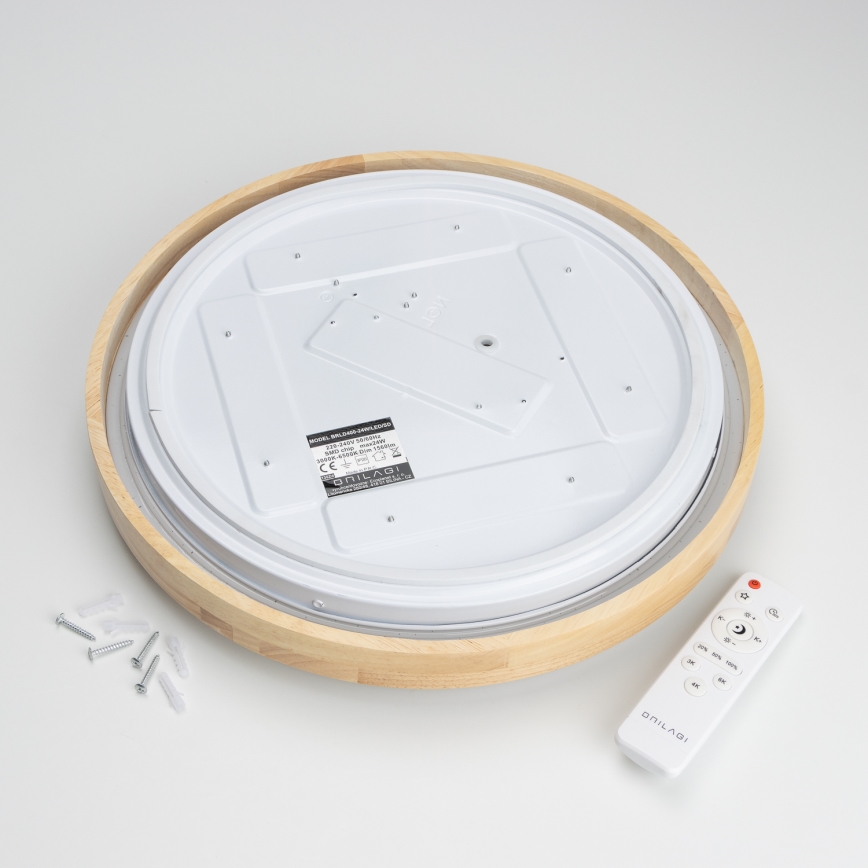 Brilagi - Luminária de teto LED dimerizável PINE LED/24W/230V diâmetro 42 cm 3000-6500K + comando remoto