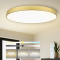 Brilagi - Luminária de teto LED dimerizável POOL SMART LED/180W/230V 3000-6000K 120 cm dourada Wi-Fi Tuya + comando remoto