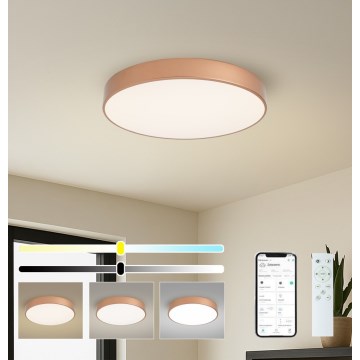 Brilagi - Luminária de teto LED dimerizável POOL SMART LED/60W/230V 3000-6000K Ø 50 cm Wi-Fi Tuya bronze + controlo remoto
