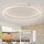 Brilagi - Luminária de teto LED dimerizável PORTOFINO LED/85W/230V 3000-6000K Ø 120 cm prateada + comando remoto
