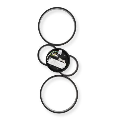 Brilagi - Luminária de teto LED regulável RINGO LED/34W/230V 3000-6000K 28x78 cm preta + comando remoto