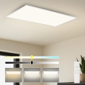 Brilagi - Luminária de teto LED dimerizável SLIMFRAME LED/80W/230V 120x60 cm 3000-6000K branca + comando à distância