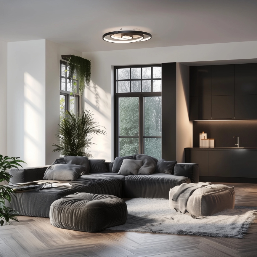 Brilagi - Luminária de teto LED dimerizável VELO LED/52W/230V 38x48 cm 3000/4000/6000K + controlo remoto