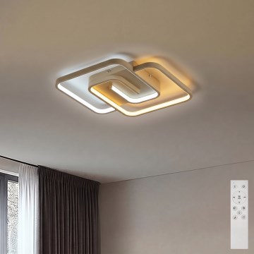 BRILAGI - Luminária de teto LED dimerizável VELO LED/64W/230V 3000-6500K 48x48 cm bege + controlo remoto