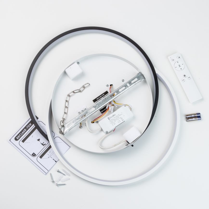 Brilagi - Candeeiro de tecto LED dimerizável VELO LED/70W/230V Ø 48 cm 3000-6500K + comando remoto