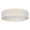 Brilagi - Luminária de teto LED dimerizável VELVET SMARTIX LED/36W/230V 3000-6000K Ø 55 cm creme Wi-Fi Tuya Beacon + controlo remoto