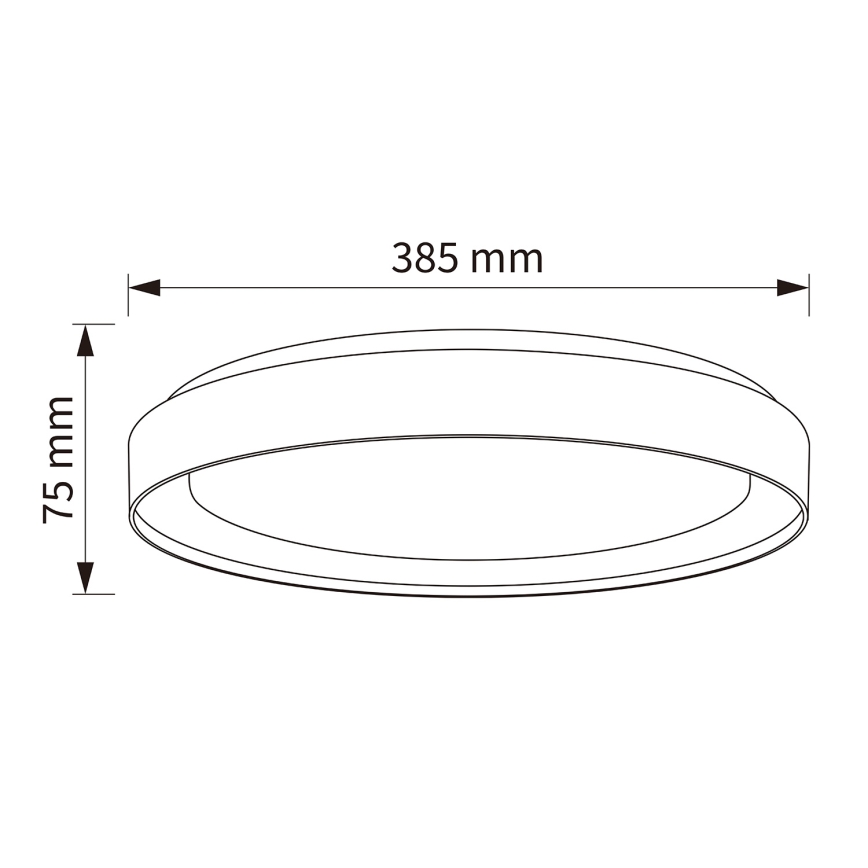 Brilagi - Candeeiro de tecto LED dimerizável WALDO LED/48W/230V 3000-6500K diâmetro 40 cm bege/dourado + comando remoto