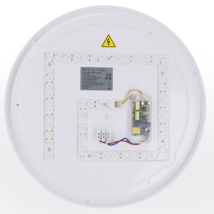 Brilagi - Candeeiro de teto LED regulável WALDO LED/48W/230V 3000-6500K diâmetro 40 cm branco/prateado + comando à distância