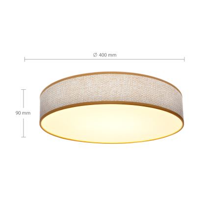 Brilagi - Luminária de teto LED regulável CARMEN LED/48W/230V 3000-6500K diâmetro 40 cm + controlo remoto