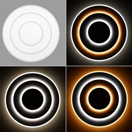 Brilagi - Luminária de teto LED dimmerizável MODERN LED/58W/230V 2700-6500K diâmetro 46,3 cm + controlo remoto