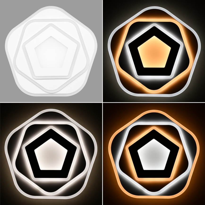 Brilagi - Luminária de teto LED dimmerizável MODERN LED/64W/230V 2700-6500K diâmetro 40 cm + controlo remoto