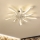Brilagi - Luminária de teto LED dimmerizável com ventilador LED/50W/230V 3000-6500K branco + controlo remoto