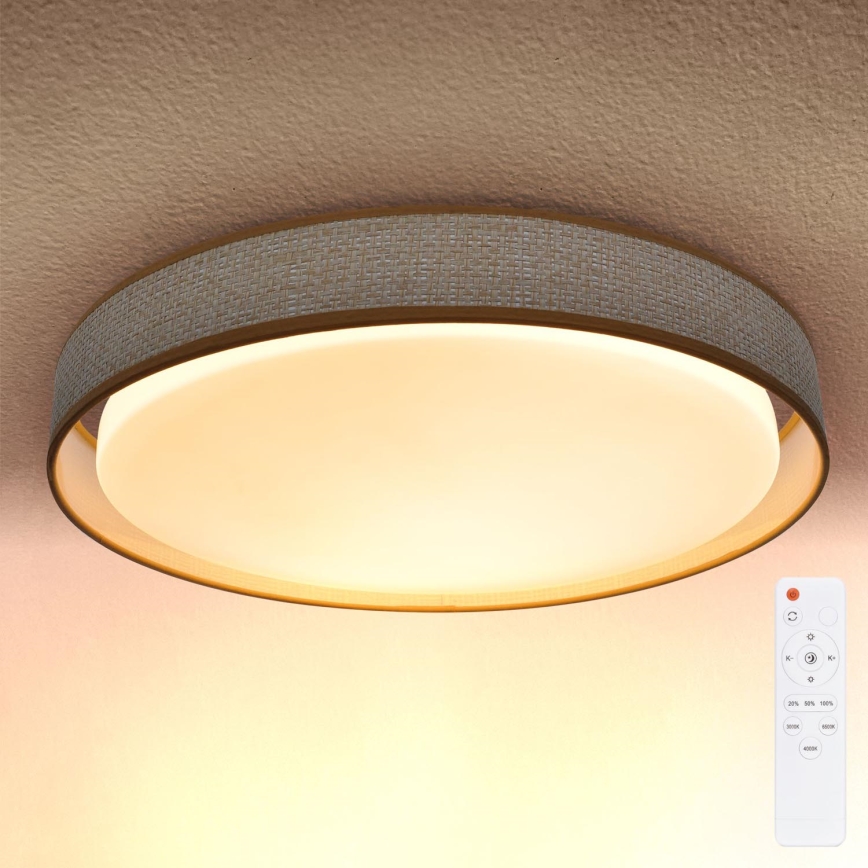 Brilagi - Luminária de teto LED dimmerizável KIANIA LED/48W/230V 3000-6500K diâmetro 43 cm + comando à distância