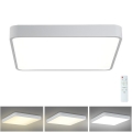 Brilagi - Luminária de teto LED dimmerizável POOL LED/36W/230V 3000-6000K 40x40 cm branca + controlo remoto