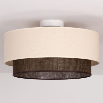 Brilagi - Luminária de teto LED Estilo BOHO 1xE27/15W/230V diâmetro 40 cm creme/castanho
