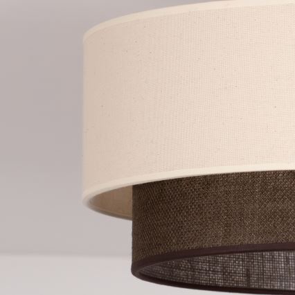 Brilagi - Luminária de teto LED Estilo BOHO 1xE27/15W/230V diâmetro 40 cm creme/castanho