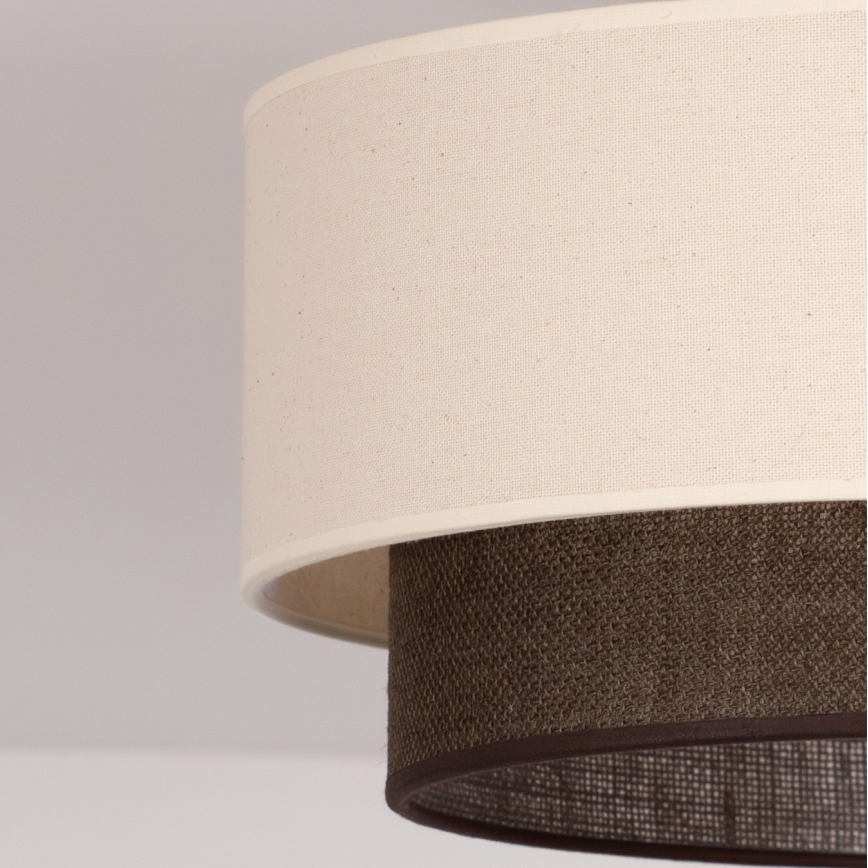 Brilagi - Luminária de teto LED Estilo BOHO 1xE27/15W/230V diâmetro 40 cm creme/castanho