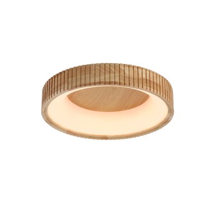 Brilagi - Candeeiro de tecto LED FALCON WOOD MODERN LED/30W/230V 3000/4000/6000K Ø 45 cm madeira